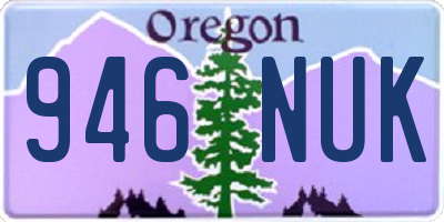 OR license plate 946NUK