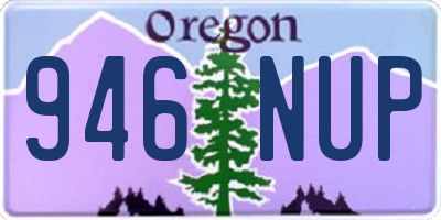 OR license plate 946NUP