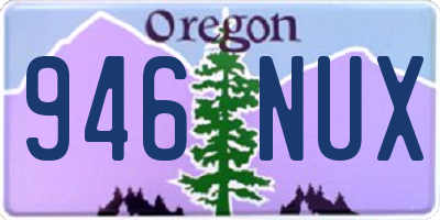 OR license plate 946NUX