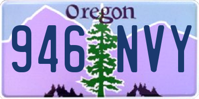 OR license plate 946NVY