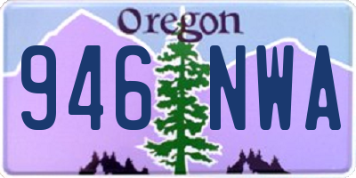 OR license plate 946NWA