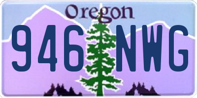 OR license plate 946NWG