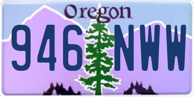 OR license plate 946NWW