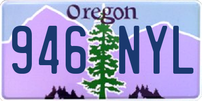 OR license plate 946NYL