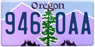 OR license plate 946OAA