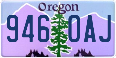 OR license plate 946OAJ