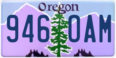 OR license plate 946OAM