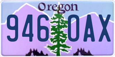 OR license plate 946OAX