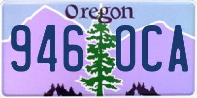 OR license plate 946OCA