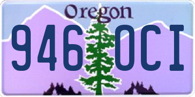 OR license plate 946OCI