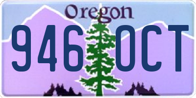 OR license plate 946OCT