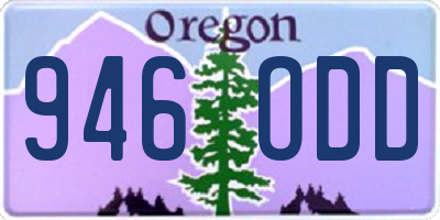OR license plate 946ODD