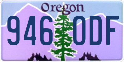 OR license plate 946ODF