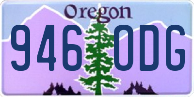 OR license plate 946ODG