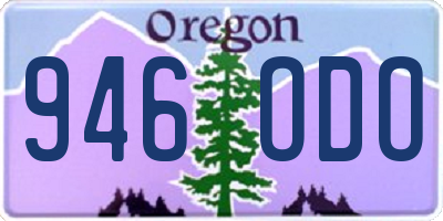 OR license plate 946ODO