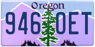 OR license plate 946OET