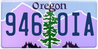 OR license plate 946OIA