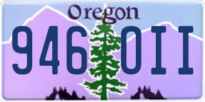 OR license plate 946OII
