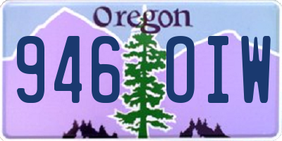 OR license plate 946OIW