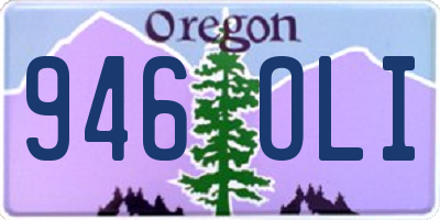 OR license plate 946OLI