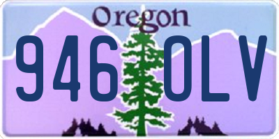 OR license plate 946OLV