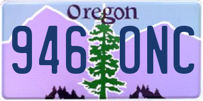 OR license plate 946ONC