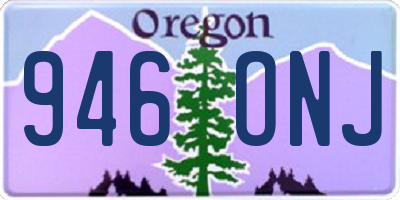 OR license plate 946ONJ