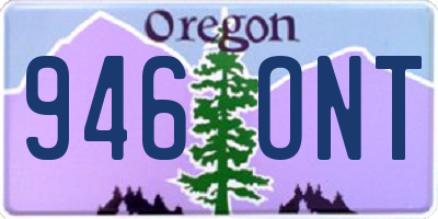 OR license plate 946ONT