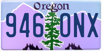 OR license plate 946ONX