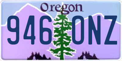 OR license plate 946ONZ