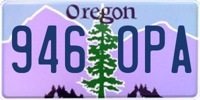 OR license plate 946OPA