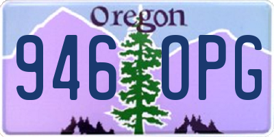 OR license plate 946OPG