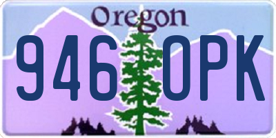 OR license plate 946OPK