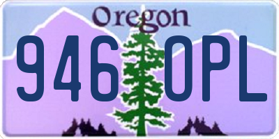 OR license plate 946OPL
