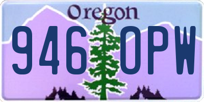 OR license plate 946OPW
