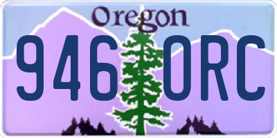 OR license plate 946ORC