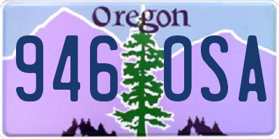 OR license plate 946OSA