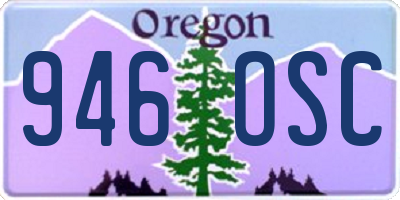 OR license plate 946OSC