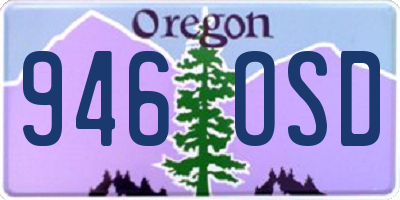 OR license plate 946OSD