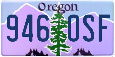 OR license plate 946OSF