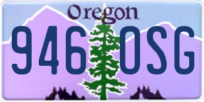 OR license plate 946OSG
