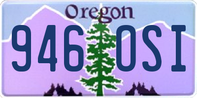 OR license plate 946OSI