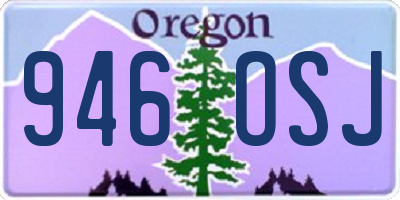 OR license plate 946OSJ