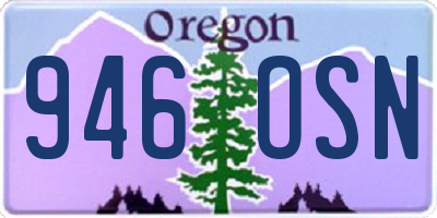 OR license plate 946OSN
