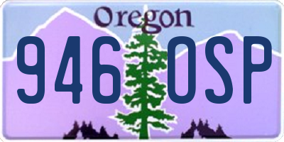 OR license plate 946OSP