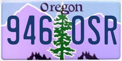 OR license plate 946OSR