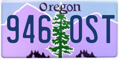 OR license plate 946OST