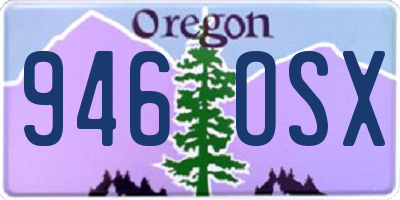 OR license plate 946OSX