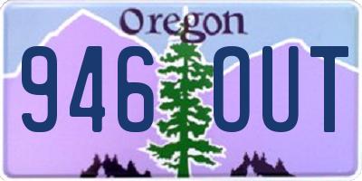 OR license plate 946OUT