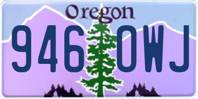OR license plate 946OWJ